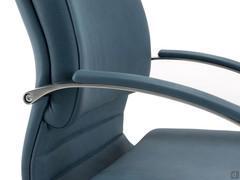 Detail of the ergonomic seat with armrests