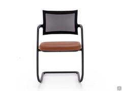 Office chair Expo Light with upholstered leather seat