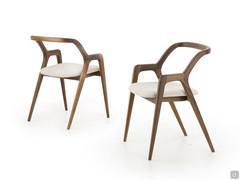 Nakama solid-wood chair in the walnut finish