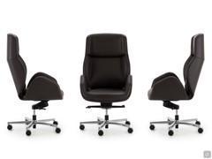 Suoni executive chair with leather, faux leather and fabric upholstery perfect for an elegant office