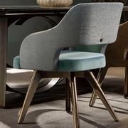 Detail of the two-tone version chair Adria by Cantori