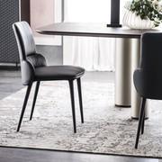 Ginger upholstered dining room chair by Cattelan in dark colouring