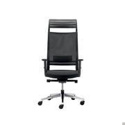 Mesh-backed executive chair Expo Light equipped with polyurethane lumbar support