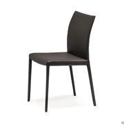 Norma chair by Cattelan with back quilted chair and slightly curved seat back