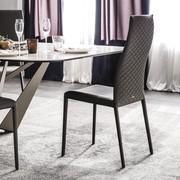 Norma chair by Cattelan with quilted cover on the high back