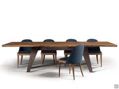 Eiko chairs matched with Asako table from the same collection