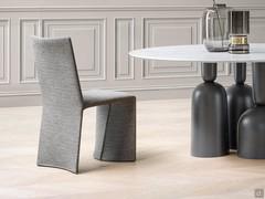 Fabric-covered chair with armrests Ketch by Bonaldo