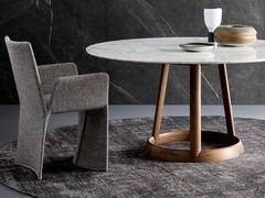 Fabric-covered chair Ketch by Bonaldo to match the Greeny table