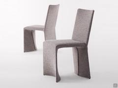 Fabric-covered chair Ketch by Bonaldo, also available without armrests