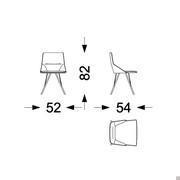 Sax chair, measurements