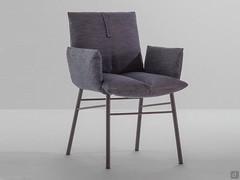 Chair Pil by Bonaldo in the version with upholstered arms