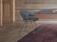 Bahia living room upholstered chair by Bonaldo, available in several colours and finishes