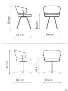 Bahia chair and office chair by Bonaldo