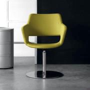 Wizard is a conference chair with swivel base and upholstered structure