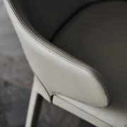 Detail of the armrests of the armchair Wanda