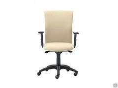 Office task chair Steve with black shell, black base and height adjustable arms