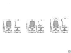 Models and measurements of the Elon high-comfort office chair