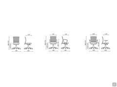 Jeff task chair - model and measurements