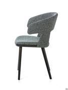 Sideview of the Vence armchair with armrests