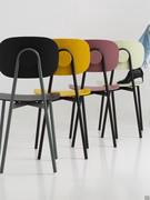 Chair Lollipop Young with painted metal frame, matte polypropylene seat and backrest