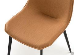 Detail of the comfortable upholstered seat