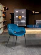 Beetle is available in a wide range of upholstery materials; fabric, velvet, faux-leather and leather