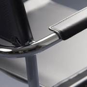 S 33 cantilever chair - detail of armrest with armrest cover