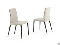 Delma living room chair with legs in painted ash wood 