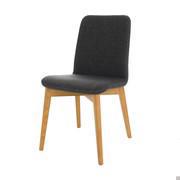 Kate upholstered chair with wooden legs