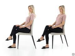 Delma chair sitting style