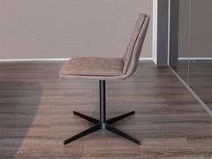 Chair Dalila without armrests, with a 4-spoke swivel base, ideal for both the living room and a meeting room