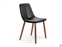 Chair By by Bonaldo with wooden frame and upholstered seat