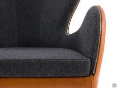 St. Moritz 162 wool-blend fabric seat detail