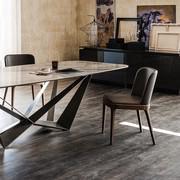 Elegant Magda chair with the Skorpio table by Cattelan 