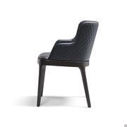 Magda chair by Cattelan with base in burnt oak painted ashwood