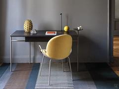 Upholstered chair with thin legs Athena, perfect to be used as a chair at a desk