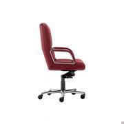 Office armchair with upholstered arms Kiruna with profile matching the upholstery