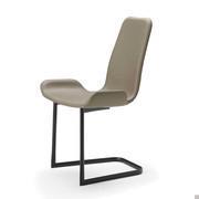 Flamingo living room chair with sled base by Cattelan