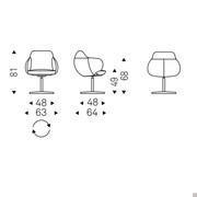 Scheme of Bombè X chair by Cattelan