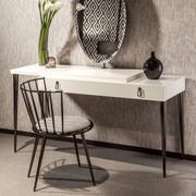 Aurora is ideal in front of a vanity in a feminine bedroom