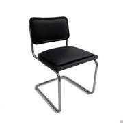 Cesca B32 Chair by Marcel Breuer - upholstered and covered seat