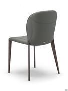 Nancy upholstered chair with steel legs by Cattelan, also available as an entirely upholstered version