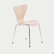 Jacobsen Seven design chair in natural beech wood