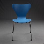 Jacobsen Seven design chair in RAL 5012 lacquered beech wood