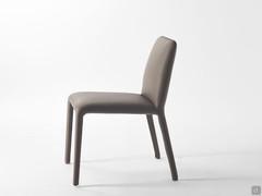 Armless chair fully upholstered Dana - matching stitching