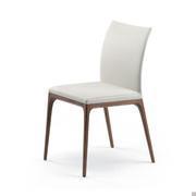 Arcadia beech and leather chair by Cattelan