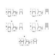 Models and Measurements of chair Arcadia by Cattelan