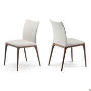 Pair of Arcadia chairs by Cattelan in wood and leather