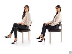 Ergonomic characteristics of the Mailea chair seat