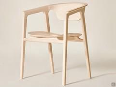 Ashina chair entirely made of natural ash wood